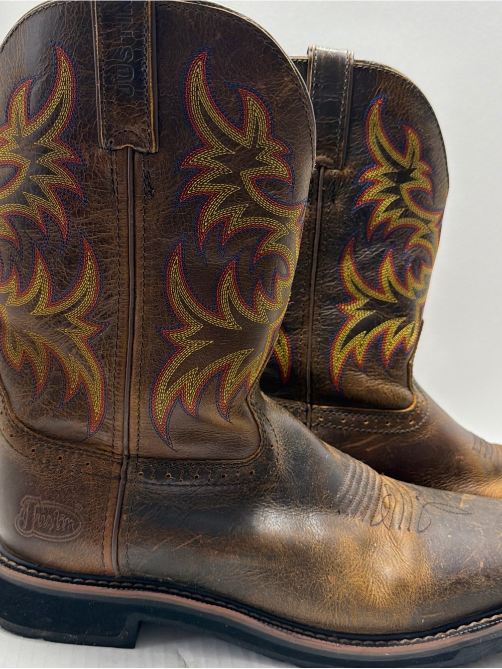 Mens Justin WK4689 “Stampede” Western Boots Size 11.5D - Picture 3 of 10